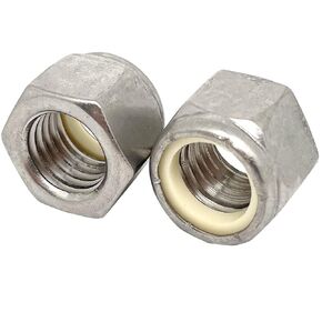 3/4-10 304 Stainless Steel Lock Nut,Nylon Insert Hex Lock Nuts,Coarse Thread UNC(2pcs)