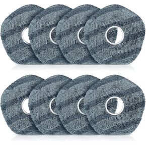 8 Pack Mop Pads Compatible with eufy X10 Pro Omni / X9 Pro Robot Vacuum Cleaner, Spin Cleaning Pads Replacement Accessories Set