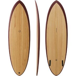 nanazero WOOD SKIN Surfboard HB01 Twin Egg Twin Egg (Durable Lightweight Woodskin Construction Surfing Surfboard Nana Zero Shortboard)