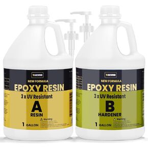 68OZ 3×UV Resistant Resin Epoxy Kit,No Bubble & Crystal Clear Epoxy Resin for Coating, Casting, Table Top,DIY, Bar Top, River Tables, Resin Art, Wood with All Accessories