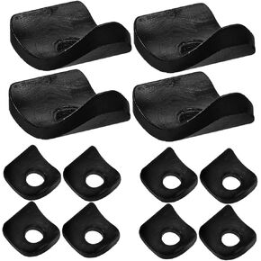 12pcs Seat Tube Clamp Spacer Bike Clamp Washer Rubber Bike Seat Tube Clip Gasket Clamp Gasket Bike Supplies Seat Post Clamp Washer Bike Seat Post Clamp Gasket, 1.50X1.20X0.50CM, Black