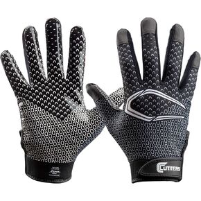 CUTTERS Game Day Receiver Glvs Youth S/M, Black Fade