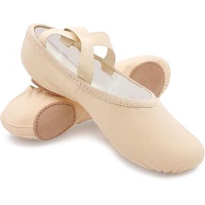 Stretch Canvas Split Sole Ballet Shoes for Adults, Women, Men