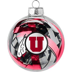 Topperscot NCAA Utah Utes Holiday Tinsel Ball Ornament