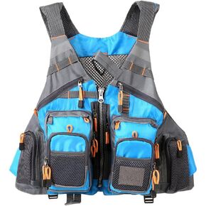 Multifunctional Kayak Life Jackets for Adults - Fishing, Multi Pocket Portable Detachable Clothing with Floating Material Breathable Life-Saving Rock Fishing