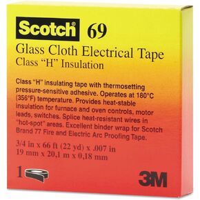 Scotch Glass Cloth Electrical Tapes 69-69 3/4x66 scotch glass cloth tape