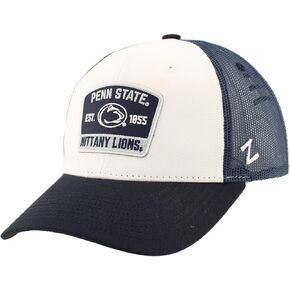 ZHATS Standard NCAA Officially Licensed Snapback Hat Big Rig Patch White Navy Switchback, One Size in Saudi Arabia
