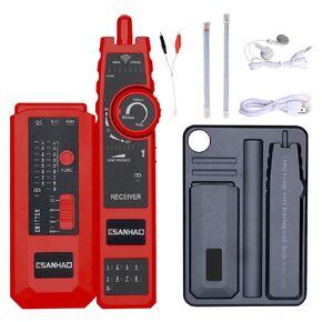 Network Cable Tester Test Tool Digital Signal Finder Wire Tester RJ45 RJ11 Cable Tracker Line Finder Multifunction Wire Tracker Ethernet Tester USB LAN Network Telephone Line Test