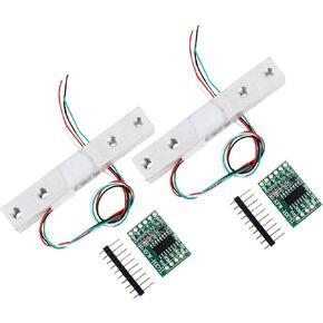 20kg Digital Load Cell Weighing Sensor + HX711 Weigh Amplifier AD Module Fit for Arduino DIY Portable Electronic Kitchen Scale Kit (Pack of 2, 20kg) in Saudi Arabia