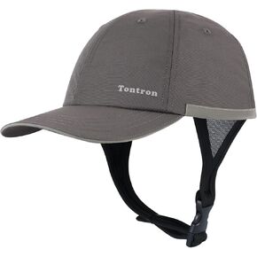 Tontron Wasumer Surf Cap with Hard Shell and Mesh Chin Straps for Surfing, SUP,Kayaking and Watersports