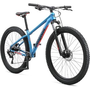 دراجة جبلية Mongoose Switchback للرجال والنساء، مجموعة نقل الحركة من 8 إلى 10 سرعات مع مبدلات الزناد، عجلات من 27.5 إلى 29 بوصة، إطار من 15.5 إلى 17.5 بوصة