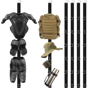 Suzile 6 Pcs Hockey Drying Rack Hockey Equipment Hanging Rack with 6 Hooks Multipurpose Gear Organizer Portable Sports Gifts Ice Hockey Equipment Camping Equipment for Home Travel Outdoor