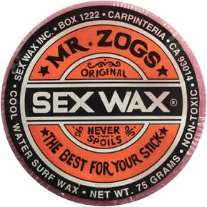 Mr. Zogs Original Sexwax - Cool Water Temperature Strawberry Scented (Light Red Color)