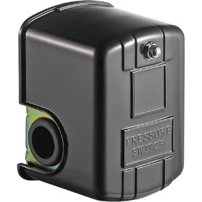 Water Well Pressure Control & Air-Pump Pressure Switch Adjustable Differential, 20-40 PSI Pressure Setting, 1/4" Female NPT Water Pump Pressure Control Switch Black