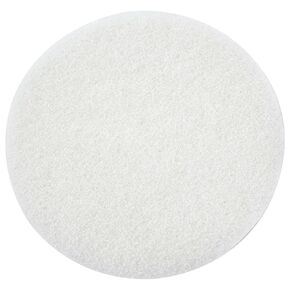 White Buffing Pad with Hook and Loop Back for Wood and Epoxy | Apply Hard Wax Oils and Stain