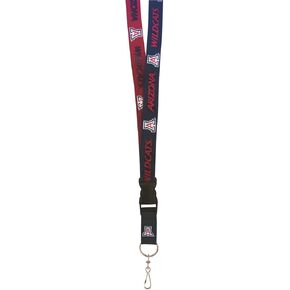 NCAA Arizona Wildcats T Wo-Tone Lanyard, Red, One Size