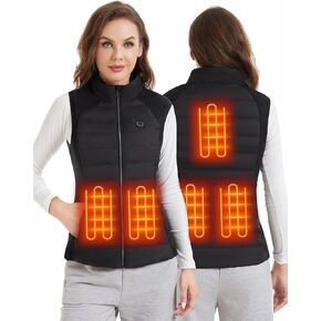Heated Vest Women, Lightweight Heated Vest with 3 Level Temperature Adjustment for Outdoor Activities