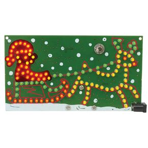 Velleman Riding Santa Sleigh and Reindeer LED Kit