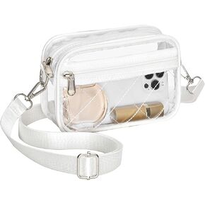 Clear Crossbody Bag Stadium Approved, Clear Purses for Women Stadium Crossbody, Clear Bag for Stadium Events Outfits