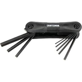 CRAFTSMAN Hex Key Set, Metric, Folding, 8 Keys (CMHT26007)