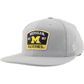 ZHATS Standard NCAA Officially Licensed Fitted Hat M15Z Switchback Light Gray, Grey, Large