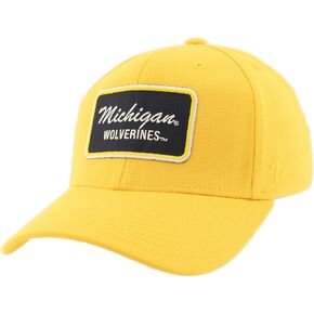 ZHATS Men's Standard NCAA Officially Licensed Fitted Hat ZH Patch Brick Secondary Color, Medium
