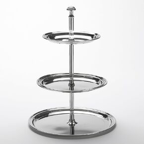 American Metalcraft STS3 Tiered Stand, Stainless Steel, Three-Tier, 8-1/2" Diameter, 11-3/4" Height