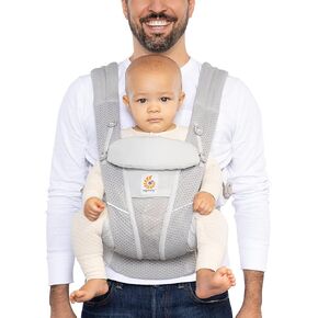 Ergobaby Omni Breeze All Carry Positions Breathable Mesh Baby Carrier Newborn to Toddler with Enhanced Lumbar Support & Airflow (7-45 Lb), Soft Olive Diamond in Saudi Arabia