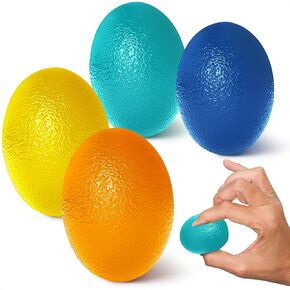 4Pcs Stress Balls for Adults Therapy Squeeze Balls for Hand Therapy - Hand Exercise Balls for Arthritis Hand Therapy Balls for Arthritis Hand Squeeze Ball for Hand Therapy - Squeeze Ball for Hand Strength - Hand Strengthener for Adults