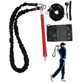 Golf Swing Rope Trainer, Professional Golf Swing Training Aid Set to Improve Speed, Tempo, Flexibility, Balance and Strength, Golf Swing Warm-Up Practice Equipment for Golfers of All Levels