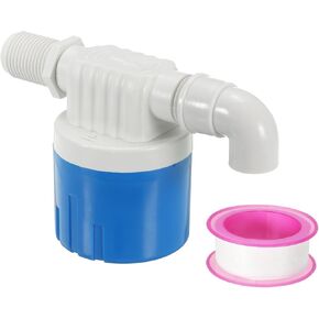 PATIKIL 3/4" Auto Water Level Control Valve, Plastic Side Inlet Water Automatic Float Valve Water Level Control Valve for Water Tank