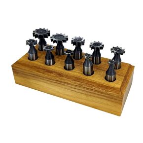 HHIP 2006-0452 10 Piece 1/2" Shank Woodruff Keyseat Cutter Set