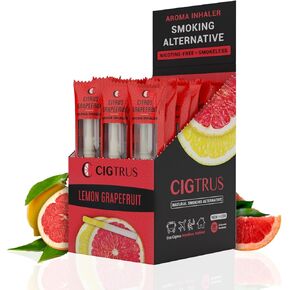 Cigtrus Oral Fixation Natural Craving Relief for a Better Life | Help Replace The Habit of Holding | Flavored Air Support Aid | Box of 20 (Citrus Lime)