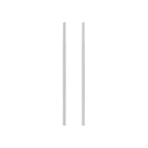 Stainless Steel Solid Round Rod, [for Drift Punches Various Shaft DIY Craft Model Plane Model Ship Model Cars] - 2mmx90mm / Silver Tone / 2 Pcs