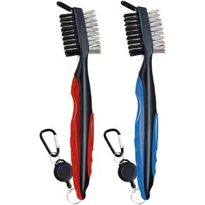 2 Pack Golf Club Brush -Must-Have Golf Tool for Cleaning Dirty Clubs
