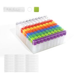 100Pcs Plastic 2ml vials with caps Lab Test Tube Small Storage Vial Bottle and 30 Pcs 3ml Transfer Pipettes for Lab.