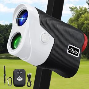 Roykaw Golf Rangefinder with Slope, 1200 Yards Laser Range Finder for Golfing/Hunting, 7X Magnification Tournament Legal Rangefinder w/Rechargeable Battery, Magnetic Mount, Fast Flag Lock Vibration