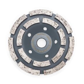 Diamond Cup Surface Grinding Wheel,BGTEC 1pc 5 Inch Double Row 20-Segments Concrete Grinding Wheel Disc with 5/8-11 thread for Angle Grinder,Polishing and Cleaning Grinder Granite Stone Marble Masonry