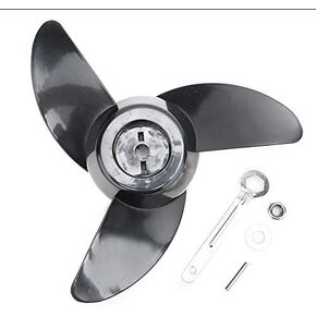 Alomejor Propeller Plastic Thicken Boat 3 Blades Outboard Motor Propeller Trolling Motors Mount Accessories