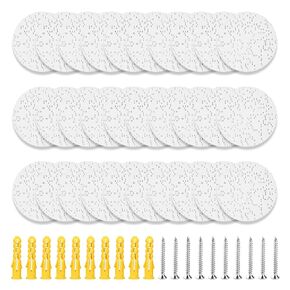 Drywall Anchor Repair Kit - Complete Anchor Hole Patch Solution, Drywall Screw Hole Filler for Ease and Quick Patching of Anchor Holes, 30 Pcs Diameter 2.36 Inches Drywall Screw Hole Repair