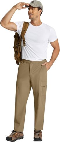 COOFANDY Men's Hiking Cargo Pants Lightweight Quick Dry Outdoor Work Pants for Golf Athletic Travel with Multi Pockets in Saudi Arabia