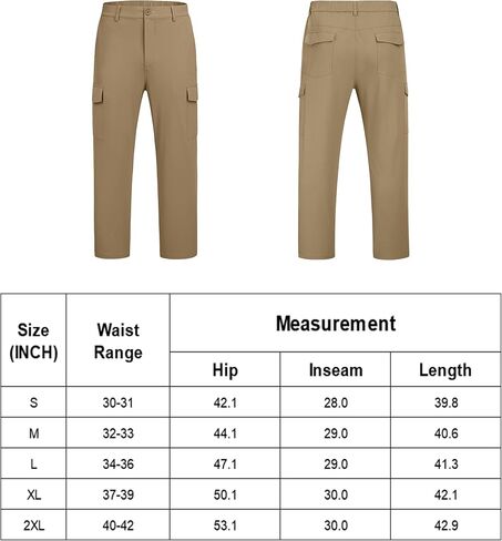 COOFANDY Men's Hiking Cargo Pants Lightweight Quick Dry Outdoor Work Pants for Golf Athletic Travel with Multi Pockets in Saudi Arabia