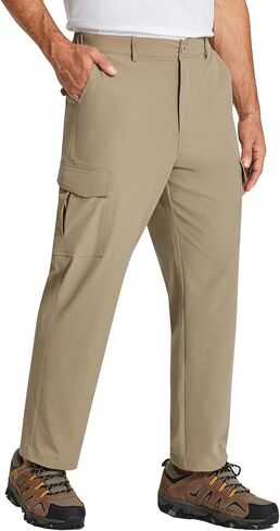 COOFANDY Men's Hiking Cargo Pants Lightweight Quick Dry Outdoor Work Pants for Golf Athletic Travel with Multi Pockets in Saudi Arabia