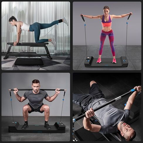 SQUATZ Apollo Board Mini: 150lb Resistance Smart Cable Machine, Functional Trainer for Full Body Workouts, Full Body Strength, Digital Home Gym Equipment with Free App includes Accessories in Saudi Arabia