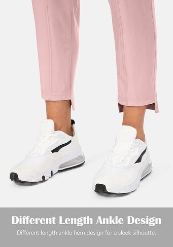 Obla Women's Lightweight Golf Pants with Zipper Pockets High Waisted Casual Track Work Ankle Pants for Women in Saudi Arabia