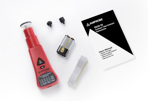 مقياس سرعة الدوران Amprobe TACH-10 مع قياس الاتصال وعدم الاتصال in Saudi Arabia