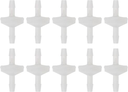 1/4 "صمامات فحص بلاستيكية 10 قطعة، PNXKTXO خرطوم بارب أحادي الاتجاه صمام عدم رجوع مضمن للوقود/الزيت in Kuwait