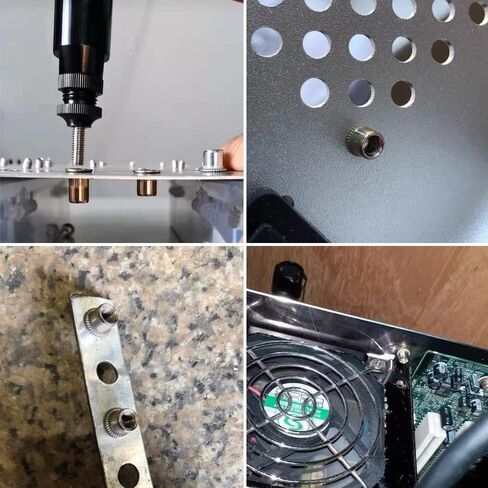 برشام المكسرات 3/8 ''-16UNC الخيوط إدراج الزنك مطلي الكربون الصلب شقة رئيس جوزة برْشام أداة (50 قطعة) in Kuwait