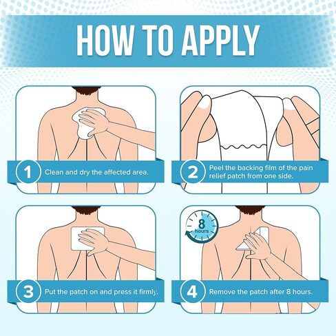 رقعة تخفيف الآلام من جي جي كير (30 قطعة)، رقع تخفيف الآلام سريعة المفعول لأسفل الظهر والتهاب العضلات والرقبة والكتفين، تخترق المنثول والكافور وميثيل الساليسيلات لمدة 8 ساعات in Kuwait