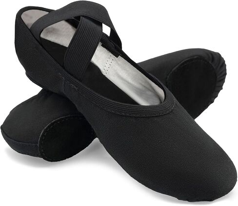 Stretch Canvas Split Sole Ballet Shoes for Adults, Women, Men in Kuwait